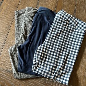 NWOT. 3 pairs Yoga pants/leggings size 12/14